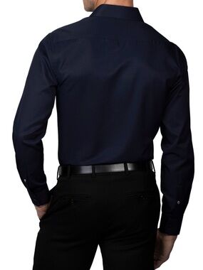 Ben Sherman Men's Slim Fit Dress Shirt Black Size Small 14-14.5 32/33 Business